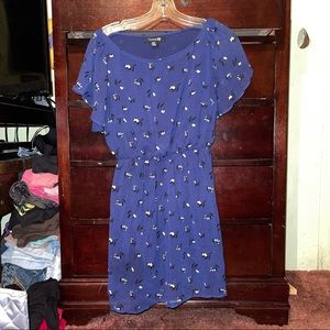 Forever 21 floral print cinch waist dress